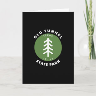 Oude Tunnel Staatspark Texas Tx Boom Vakantie Aand Kaart