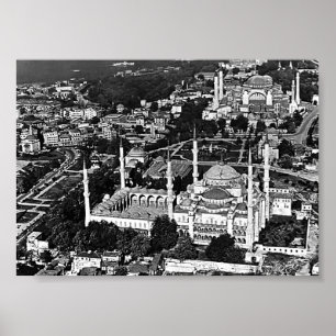 Oude Turkije Istanbul blauwe moskee overzicht