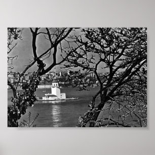 Oude Turkije Istanbul stadsgezicht Poster