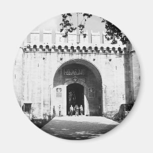Oude Turkije Istanbul Topkapi paleispoort Postca Magneet