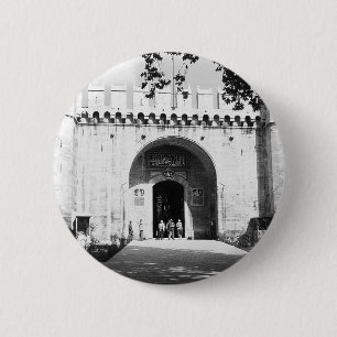 Oude Turkije Istanbul Topkapi paleispoort Postca Ronde Button 5,7 Cm