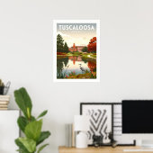Oude Tuscaloosa Alabama Poster (Thuiskantoor)