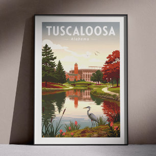 Oude Tuscaloosa Alabama Poster