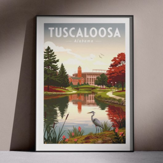 Oude Tuscaloosa Alabama Poster