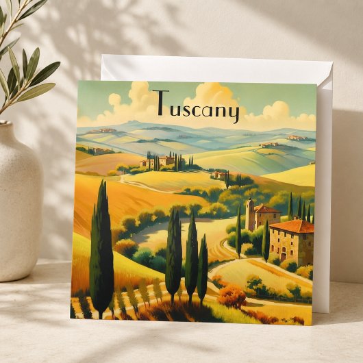 Oude Tuscane Platteland Aangepaste Tekst