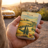 Oude Tuscane Platteland Aangepaste Tekst Pokerkaarten