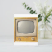 Oude tv briefkaart (Staand voorkant)