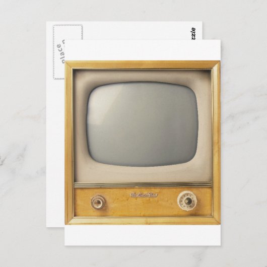 Oude tv briefkaart (Voorkant / Achterkant)