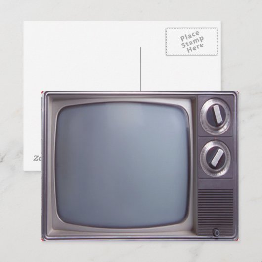 Oude tv briefkaart (Voorkant / Achterkant)