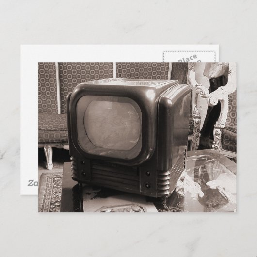 Oude tv briefkaart (Voorkant / Achterkant)