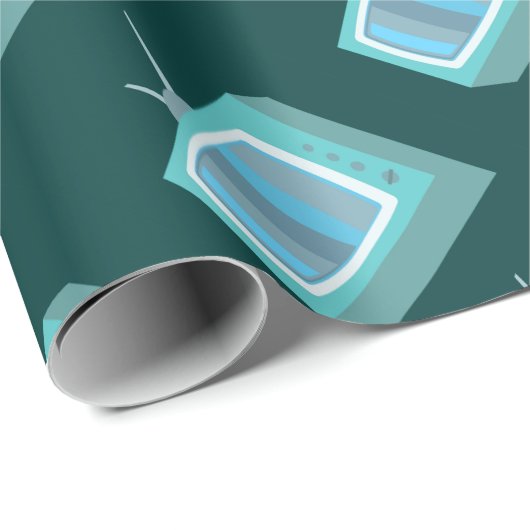 Oude tv cadeaupapier (Rol Hoek)