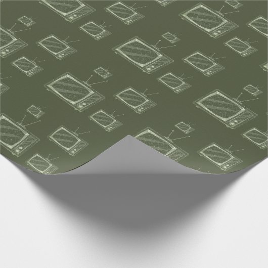 oude tv cadeaupapier (Hoek)