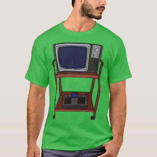 Oude TV en een videospel T-shirt