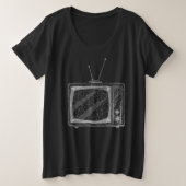 oude tv grote maat t-shirt (Design voorkant)