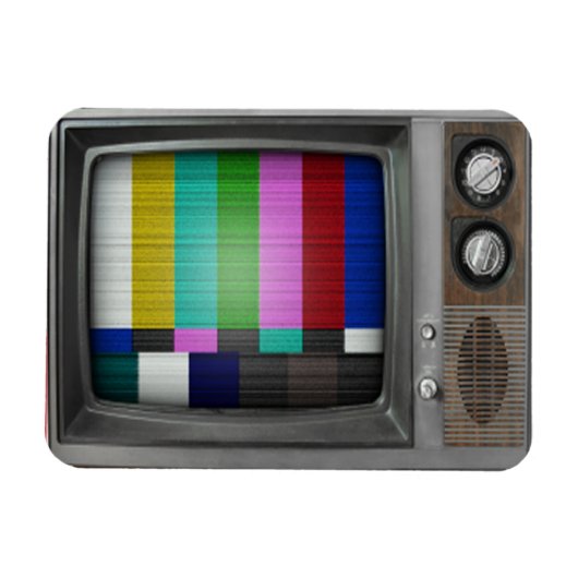 Oude tv magneet (Horizontaal)