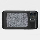 Oude tv terugzetten met statisch scherm Case-Mate iPhone case (Achterkant (horizontaal))