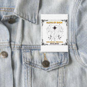Oude Tweelingen Zodiac tarotkaartposter Button (Insitu)