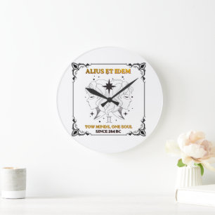 Oude Tweelingen Zodiac tarotkaartposter  Grote Klok
