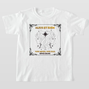 Oude Tweelingen Zodiac tarotkaartposter  T-shirt