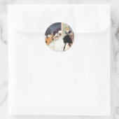 Oude 'Twelve Dancing Princesses' van Kay Nielsen Ronde Sticker (Tas)