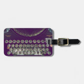 Oude typemachine bagagelabel (Voorkant horizontaal)