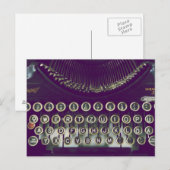 Oude typemachine briefkaart (Voorkant / Achterkant)