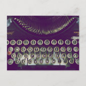 Oude typemachine briefkaart (Voorkant)