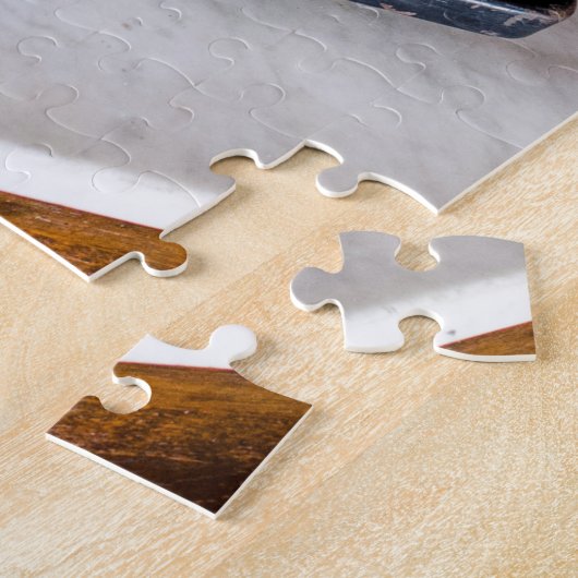 Oude typemachine legpuzzel (Zijkant)