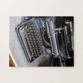 Oude typemachine legpuzzel (Horizontaal)