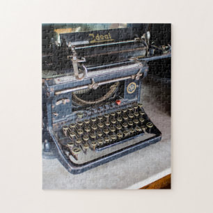 Oude typemachine legpuzzel