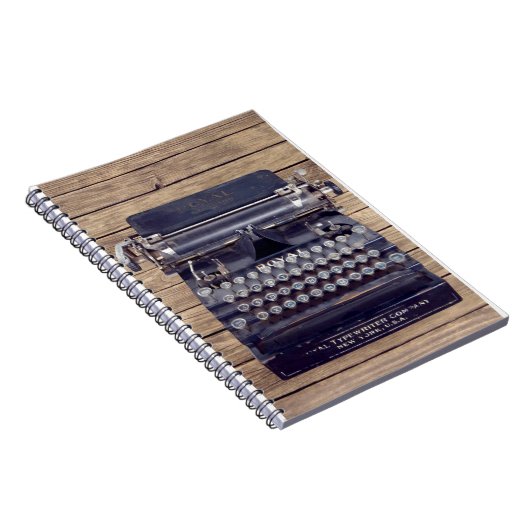 Oude typemachine notitieboek (Rechterzijde)