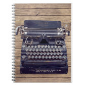 Oude typemachine notitieboek (Voorkant)