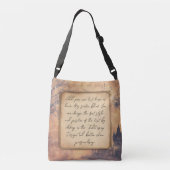 Oude Typewriter. Auteur / Schrijver Gift Crossbody Tas (Achterkant)