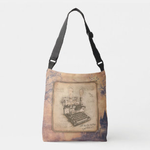 Oude Typewriter. Auteur / Schrijver Gift Crossbody Tas