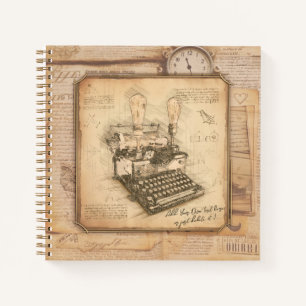 Oude Typewriter. Auteur / Schrijver Gift Notitieboek