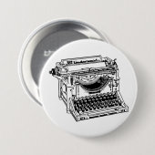 Oude Typewriter Button (Voorkant /achterkant)