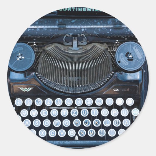 Oude  Typewriter Multifunctionele Sticker (Voorkant)