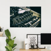 OUDE TYPEWRITER POSTER (Thuiskantoor)
