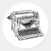 Oude Typewriter Stickers (Voorkant)