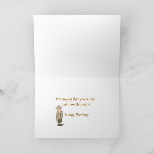 Oude Typewriter voor verjaardag Kaart (Binnen)