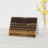 Oude Typewriter voor verjaardag Kaart (Gele Bloem)
