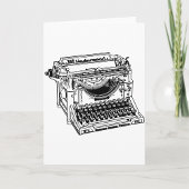 Oude Typewriter Wenskaarten Kaart
