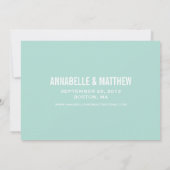 Oude Typografie Bewaar de Datum Aankondiging (Achterkant)
