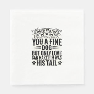 Oude typografie ontwerp voor hondenliefhebbers cit servet