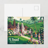 Oude Ubud Bali Indonesië Briefkaart (Voorkant / Achterkant)