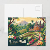 Oude Ubud Bali Indonesië Briefkaart (Voorkant / Achterkant)