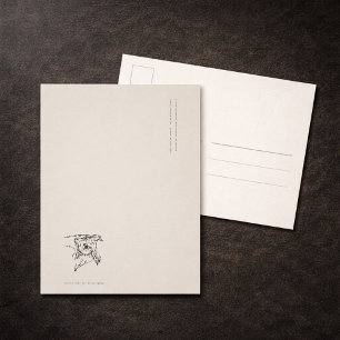 Oude Uil - Donkere Academie Journal Insteekblad Briefkaart