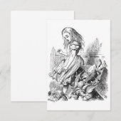 Oude uitnodiging Alice in Wonderland (Voorkant / Achterkant)