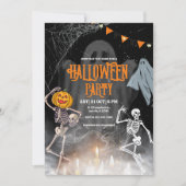 Oude uitnodiging voor Halloweenfeest, Halloween-sk (Voorkant)