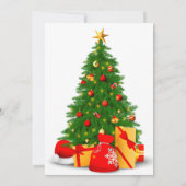 Oude uitnodiging voor kerstvakantie (Achterkant)